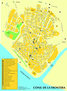 Stadtplan von Conil